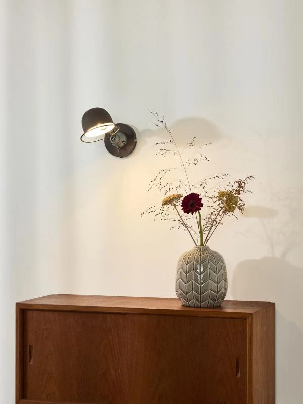 Lucide HONORE - Wall light - 1xE14 - Rust Brown - atmosphere 1